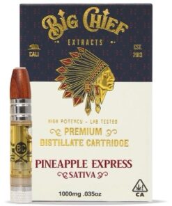 Big Chief Extracts – Premium Distillate Cartridge 1g – Pineapple Express